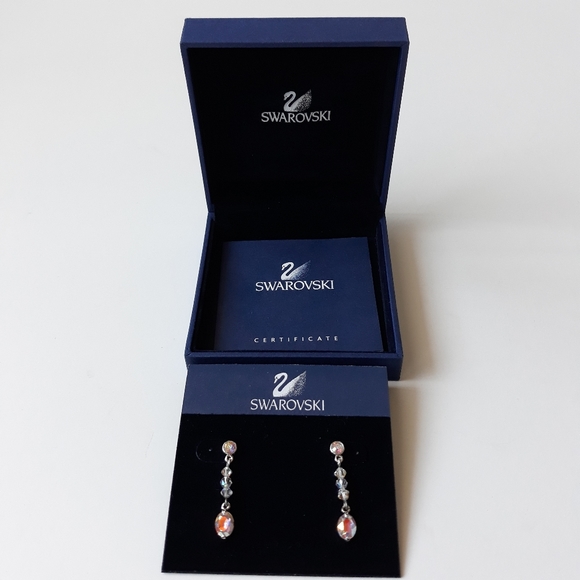 Swarovski Crystal Drop Earrings with Certificate - Picture 2 of 7